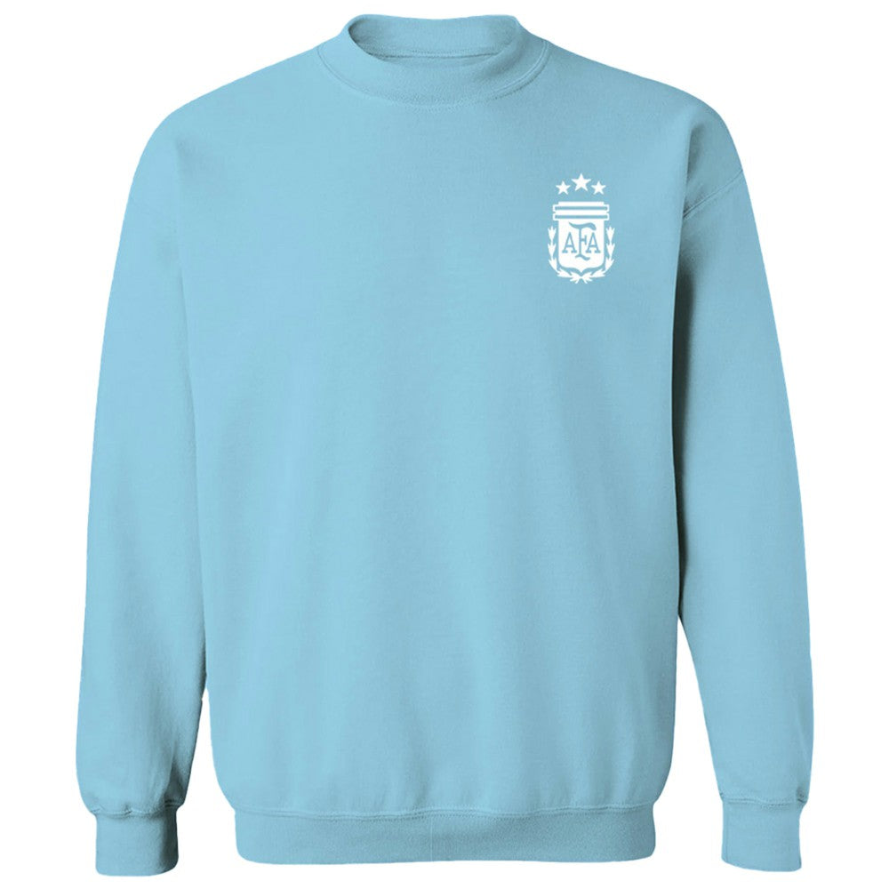 Argentina National Team Vive La Fete Women's Impressions Artwork Pullover Sweatshirt -  Light Blue