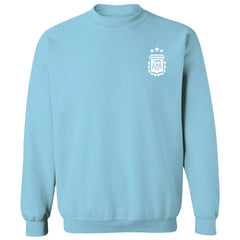 Argentina National Team Vive La Fete Women's Impressions Artwork Pullover Sweatshirt -  Light Blue