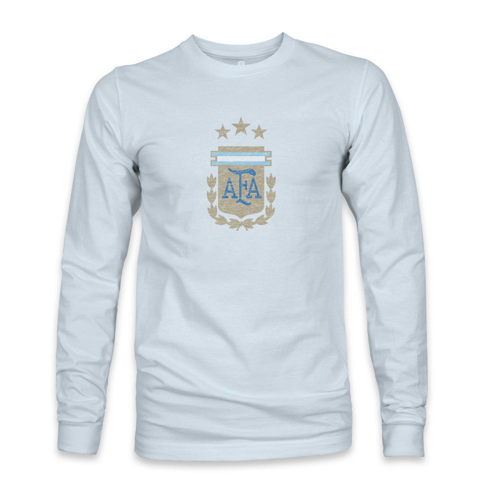 Argentina National Team 1863FC Color Badge Long Sleeve T-Shirt -  Light Blue