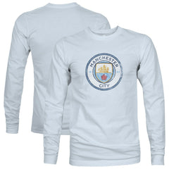Manchester City 1863FC Color Badge Long Sleeve T-Shirt -  Light Blue