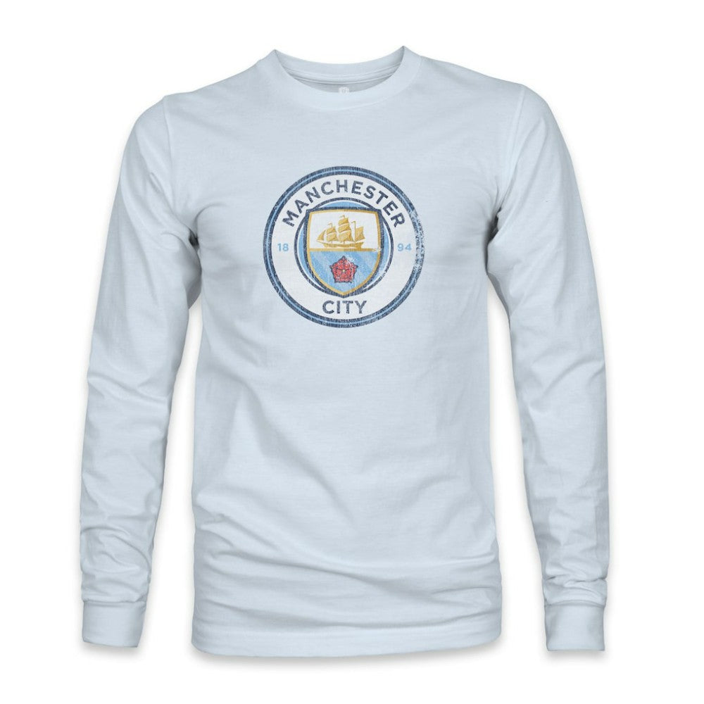 Manchester City 1863FC Color Badge Long Sleeve T-Shirt -  Light Blue