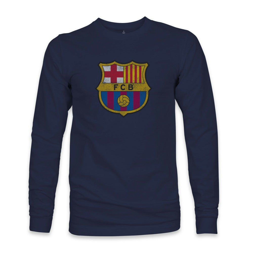 Barcelona 1863FC Color Badge Long Sleeve T-Shirt -  Navy