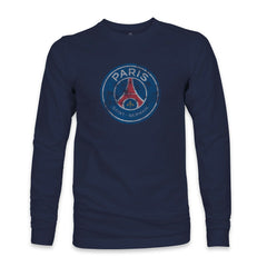 Paris Saint-Germain 1863FC Color Badge Long Sleeve T-Shirt -  Navy
