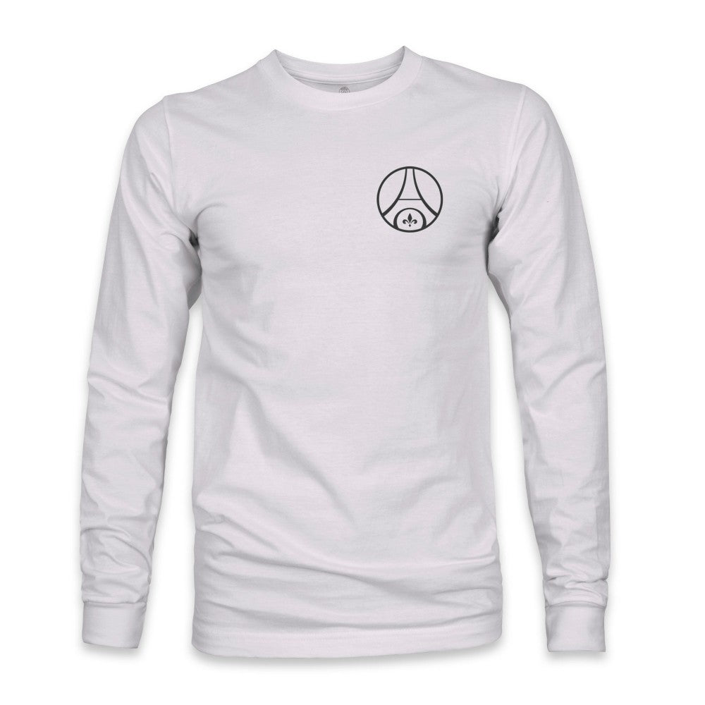 Paris Saint-Germain 1863FC Back Team Arch Long Sleeve T-Shirt -  Gray