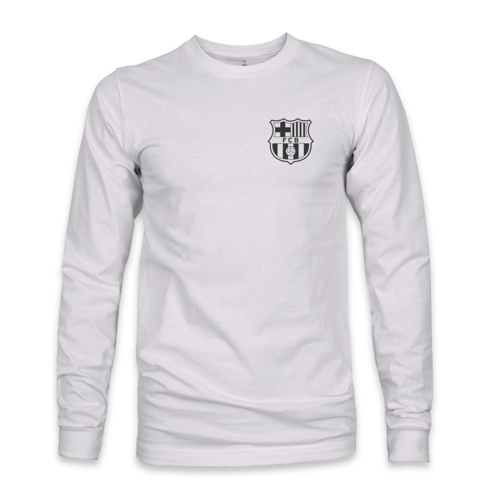 Barcelona 1863FC Back Team Arch Long Sleeve T-Shirt -  Gray