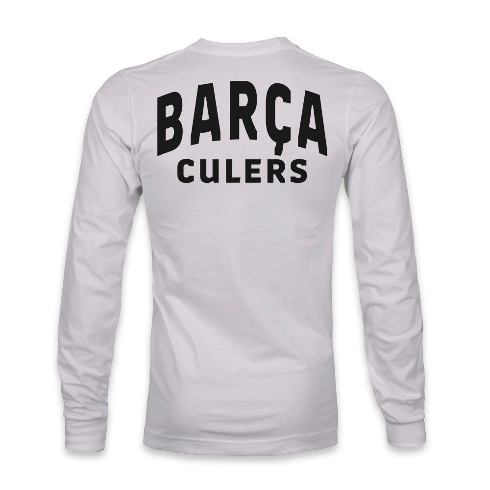 Barcelona 1863FC Back Team Arch Long Sleeve T-Shirt -  Gray