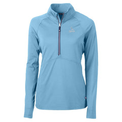 MLB St. Louis Cardinals Cutter & Buck Women's Raglan Adapt Eco Knit Stretch Recycled Half-Zip Top