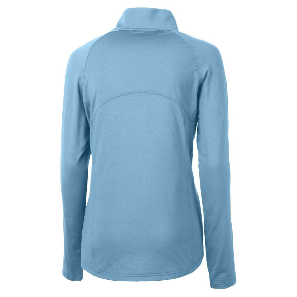 MLB Philadelphia Phillies Cutter & Buck Women's Raglan Adapt Eco Knit Stretch Recycled Half-Zip Top