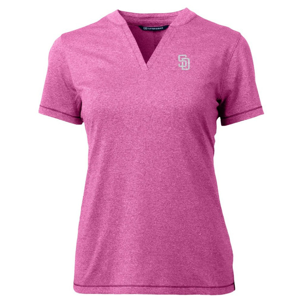MLB San Diego Padres Cutter & Buck Forge Heathered Stretch Blade Top