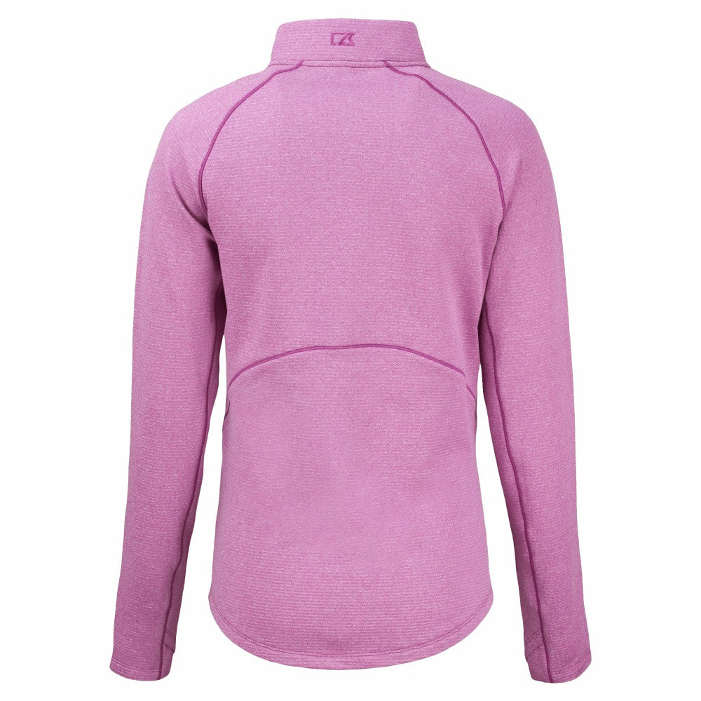 MLB Cleveland Guardians Cutter & Buck Women's Peshastin Eco Fleece Recycled Half-Zip Jacket