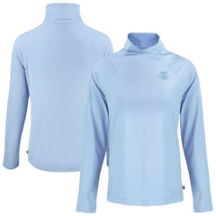 MLB Philadelphia Phillies Cutter & Buck Women's Coastline Epic Comfort Eco Recycled Funnel Neck Pullover Top