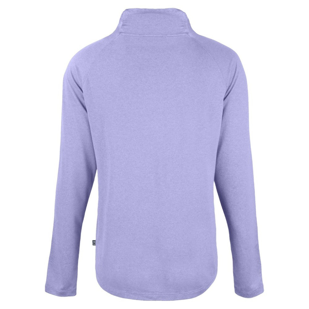 MLB Minnesota Twins Cutter & Buck Women's Coastline Epic Comfort Eco Recycled Funnel Neck Pullover Top
