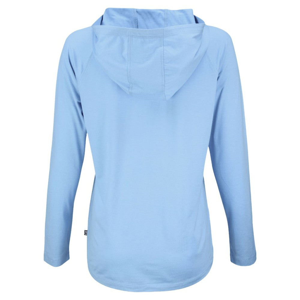 MLB Detroit Tigers Cutter & Buck Women's Coastline Epic Comfort Eco Recycled Long Sleeve Hoodie T-Shirt
