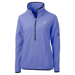 MLB Los Angeles Dodgers Cutter & Buck Women's Cascade Eco Fleece Half-Zip Jacket