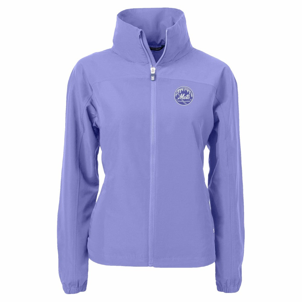 MLB New York Mets Cutter & Buck Women's Charter Eco Recycled Full-Zip Jacket