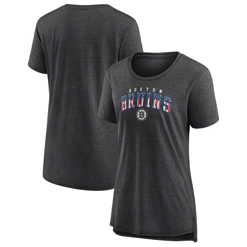 NHL Gray Boston Bruins Women's Proud Tri-Blend T-Shirt