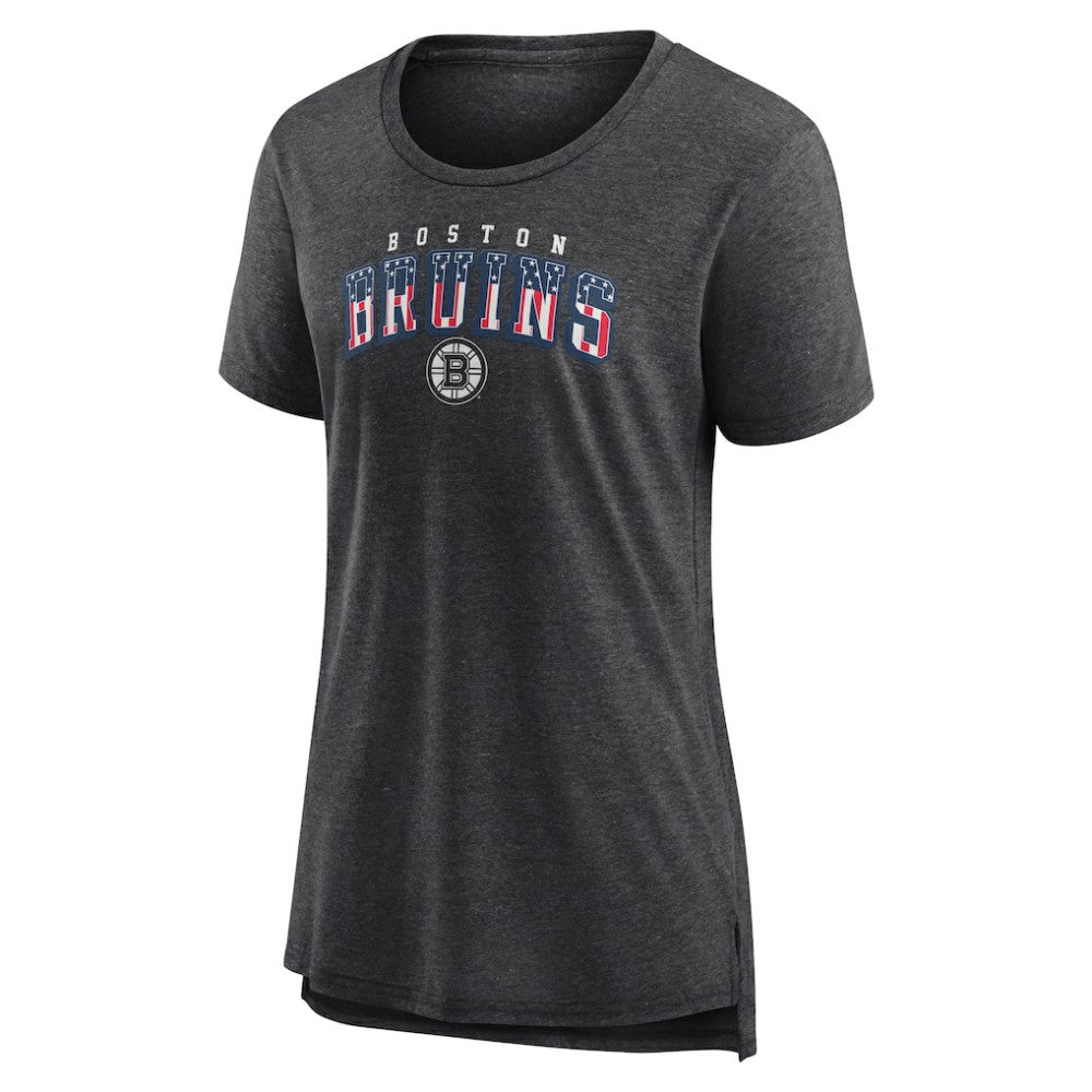 NHL Gray Boston Bruins Women's Proud Tri-Blend T-Shirt