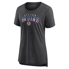 NHL Gray Boston Bruins Women's Proud Tri-Blend T-Shirt