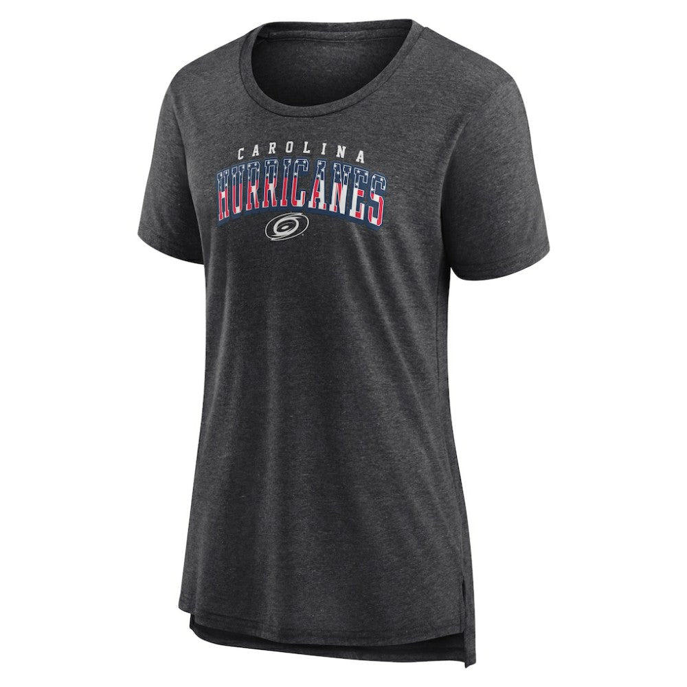 NHL Gray Carolina Hurricanes Women's Proud Tri-Blend T-Shirt