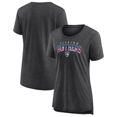 NHL Gray Florida Panthers Women's Proud Tri-Blend T-Shirt