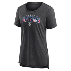 NHL Gray Florida Panthers Women's Proud Tri-Blend T-Shirt