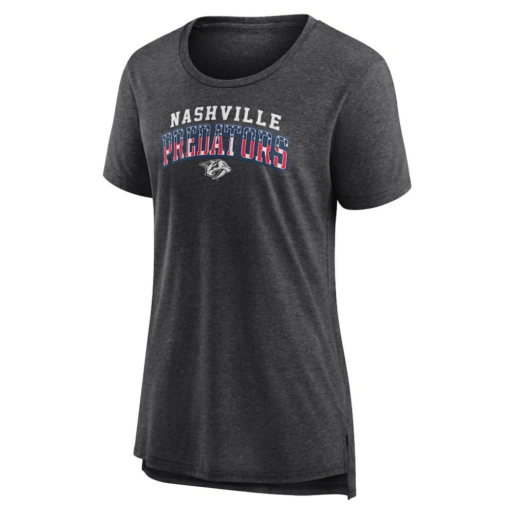 NHL Gray Nashville Predators Women's Proud Tri-Blend T-Shirt