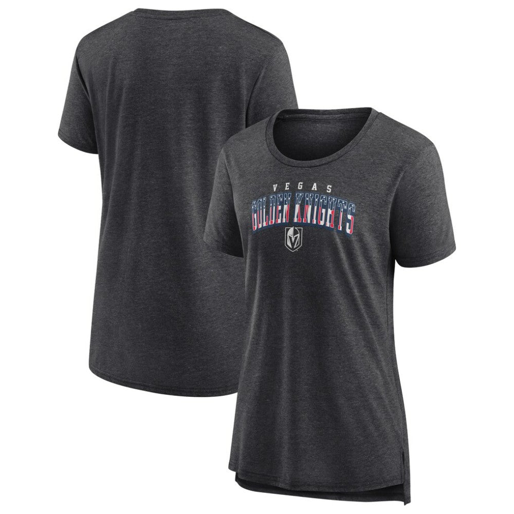 NHL Gray Vegas Golden Knights Women's Proud Tri-Blend T-Shirt
