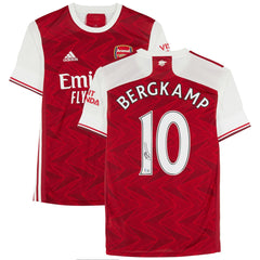 Dennis Bergkamp Arsenal Autographed 2020-21 Red Home Jersey - Fanatics BAS