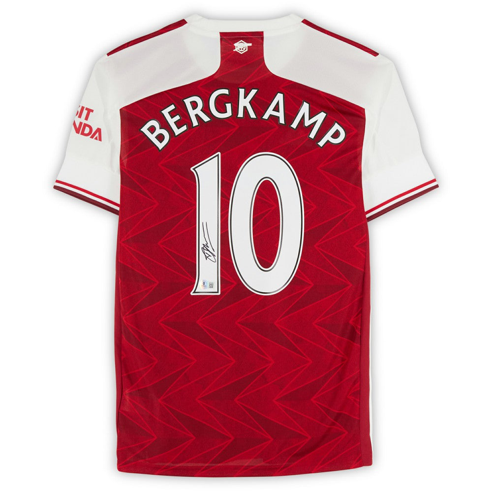 Dennis Bergkamp Arsenal Autographed 2020-21 Red Home Jersey - Fanatics BAS