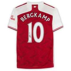 Dennis Bergkamp Arsenal Autographed 2020-21 Red Home Jersey - Fanatics BAS