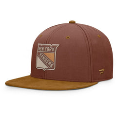 NHL Brown New York Rangers Fanatics Fall Leaves Acreage Snapback Hat