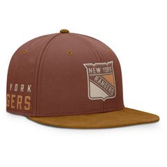 NHL Brown New York Rangers Fanatics Fall Leaves Acreage Snapback Hat
