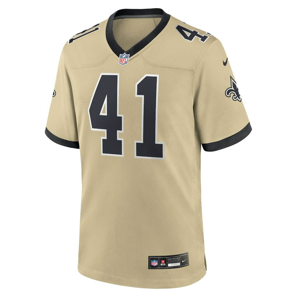 Alvin Kamara  Youth Gameday Golds Alternate Game Player Jersey - New Orleans Saints