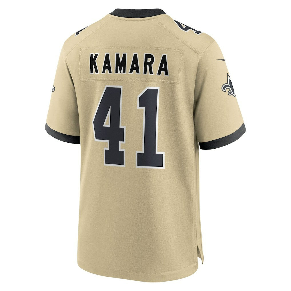 Alvin Kamara  Youth Gameday Golds Alternate Game Player Jersey - New Orleans Saints