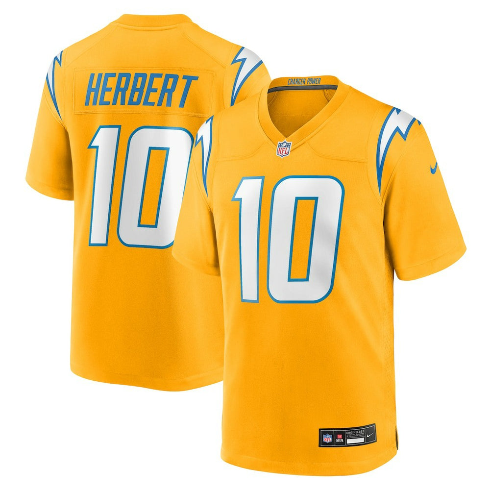 Justin Herbert  Youth Alternate Charger Power Game Player Jersey - Los Angeles Chargers