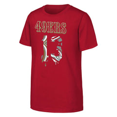 Brock Purdy  Outerstuff Youth Mainliner Drip Player Name & Number T-Shirt - San Francisco 49ers