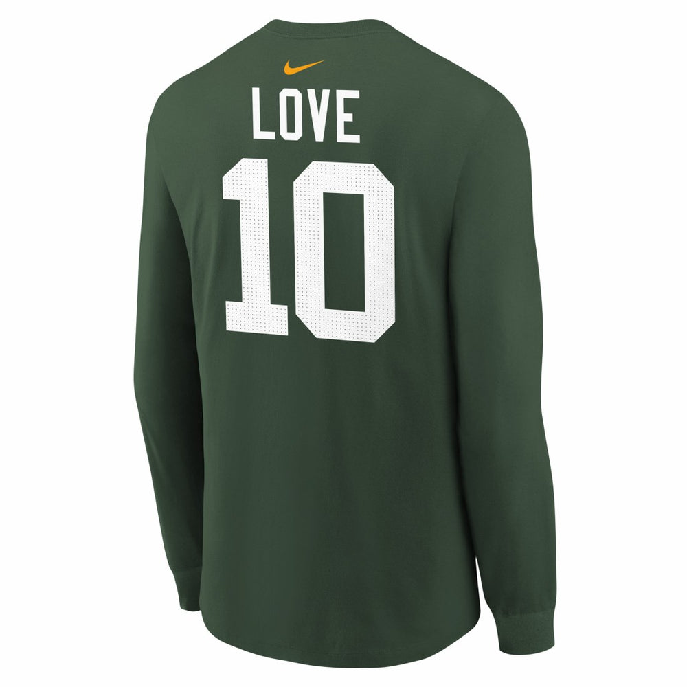Jordan Love  Youth Player Name & Number Long Sleeve T-Shirt - Green Bay Packers