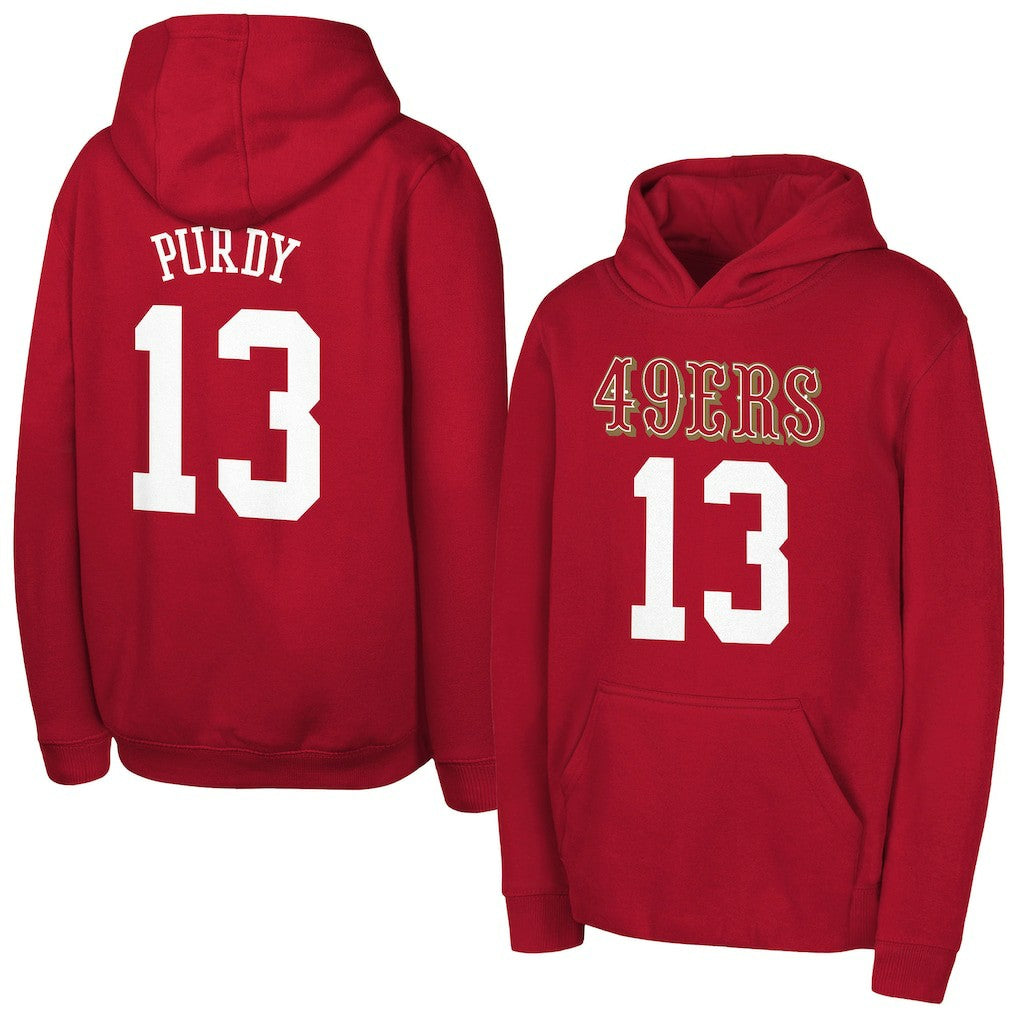 Brock Purdy  Outerstuff Mainliner Player Name & Number Hoodie - San Francisco 49ers