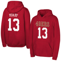 Brock Purdy  Outerstuff Mainliner Player Name & Number Hoodie - San Francisco 49ers