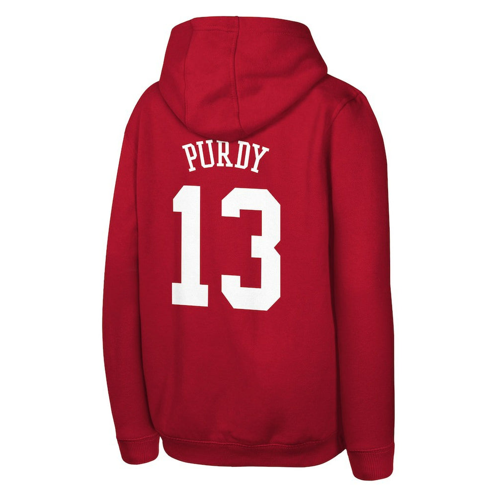 Brock Purdy  Outerstuff Mainliner Player Name & Number Hoodie - San Francisco 49ers