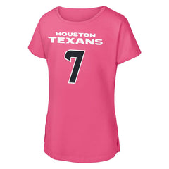 C.J. Stroud  Outerstuff Girls Youth Player Name & Number T-Shirt - Houston Texans