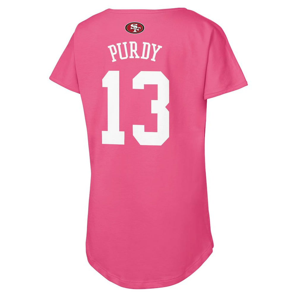 Brock Purdy  Outerstuff Girls Youth Player Name & Number T-Shirt - San Francisco 49ers