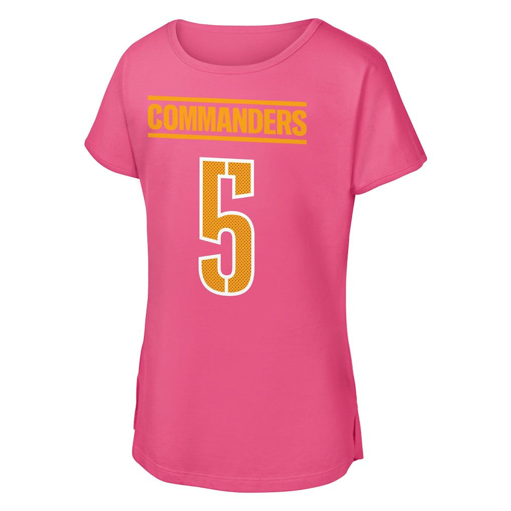 Jayden Daniels  Outerstuff Girls Youth Player Name & Number T-Shirt - Washington Commanders