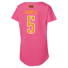 Jayden Daniels  Outerstuff Girls Youth Player Name & Number T-Shirt - Washington Commanders