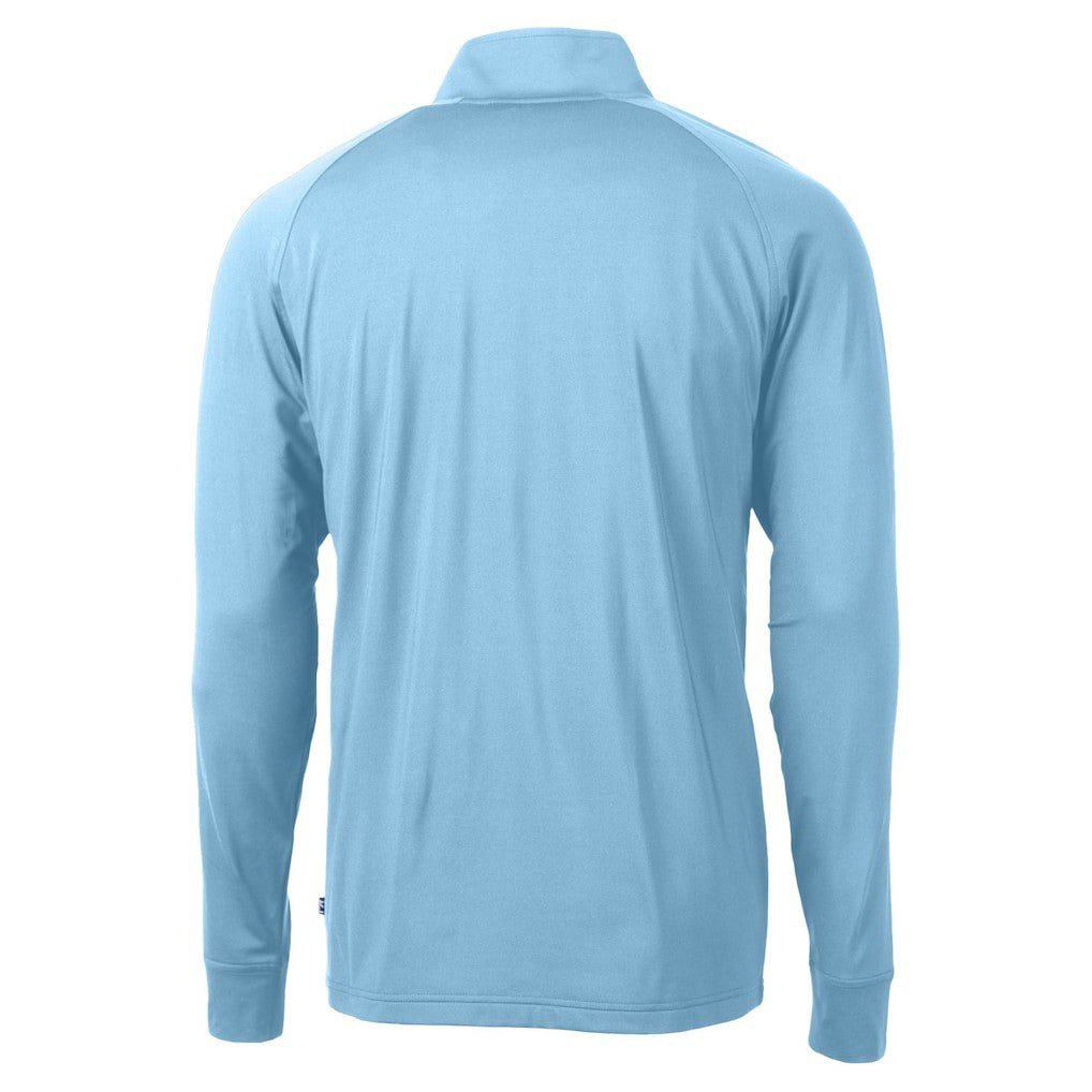 Cutter & Buck Raglan Adapt Eco Knit Stretch Recycled Quarter-Zip Top - New Orleans Saints