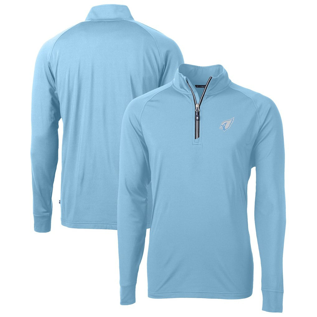 Cutter & Buck Raglan Adapt Eco Knit Stretch Recycled Quarter-Zip Top - Arizona Cardinals