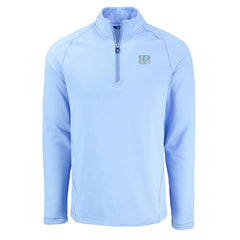 Cutter & Buck Peshastin Eco Fleece Recycled Raglan Quarter-Zip Top - Cincinnati Bengals