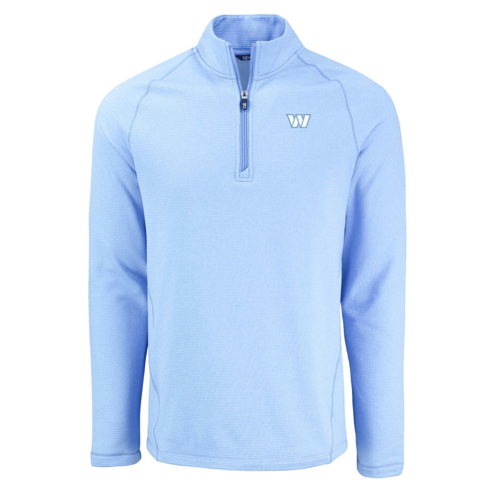 Cutter & Buck Peshastin Eco Fleece Recycled Raglan Quarter-Zip Top - Washington Commanders