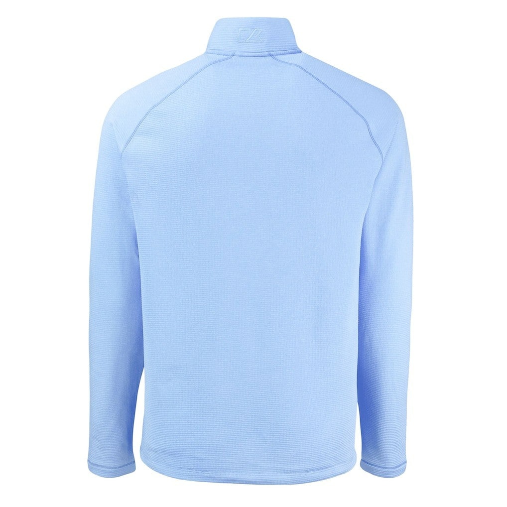 Cutter & Buck Peshastin Eco Fleece Recycled Raglan Quarter-Zip Top - Carolina Panthers
