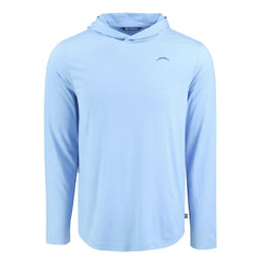 Men's Cutter & Buck Coastline Epic Comfort Eco Recycled Men's Hooded Shirt - Los Angeles Chargers